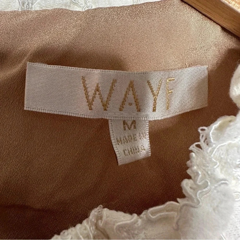 WAYF Lace Emma Midi Dress Size Medium - Picture 8 of 15